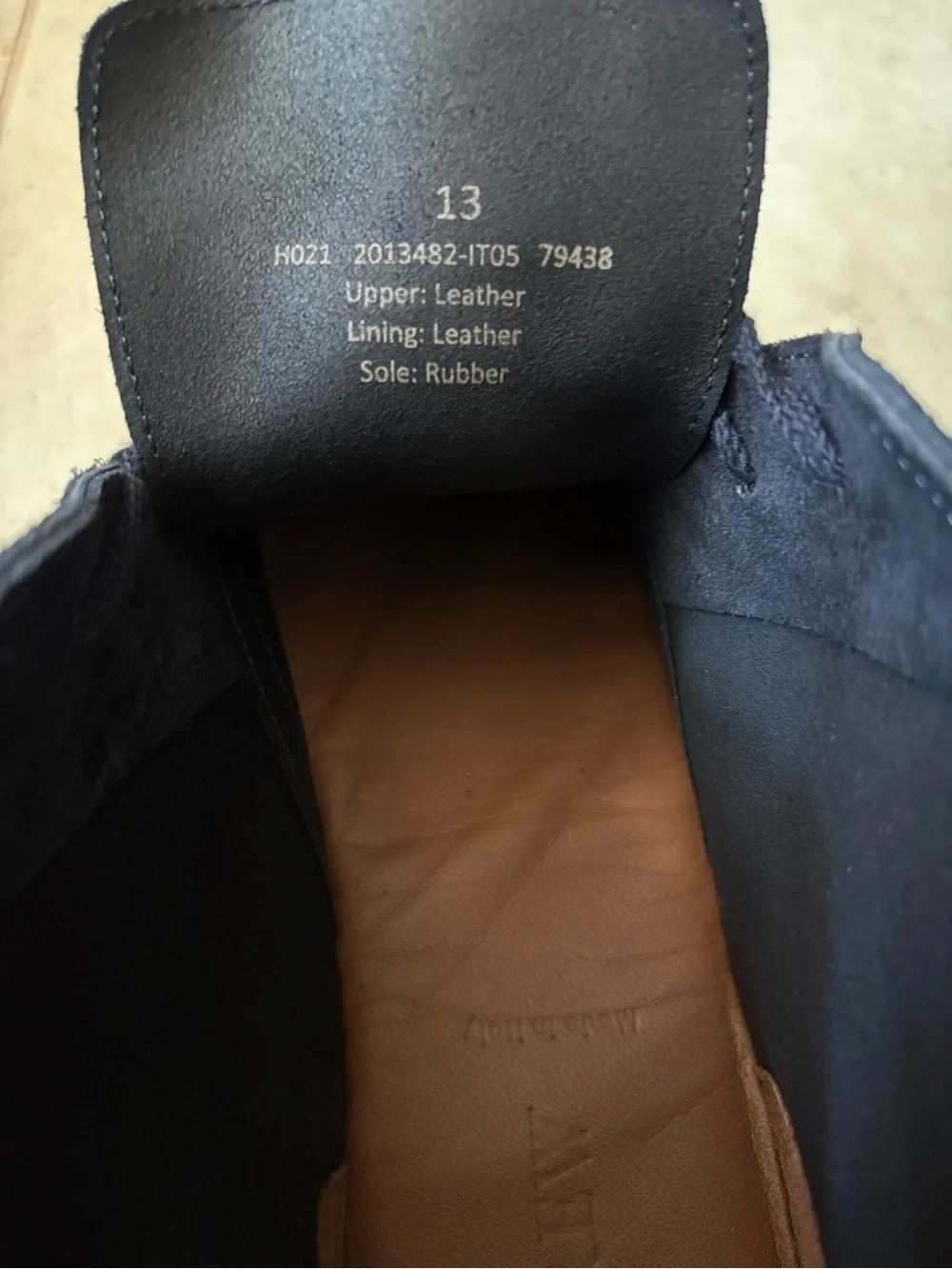 J. CREW MacAllister Suede Desert Chukka Boot | Navy  | Made in Italy | Size 13